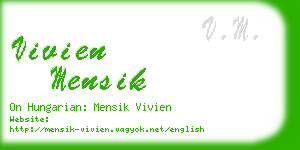 vivien mensik business card